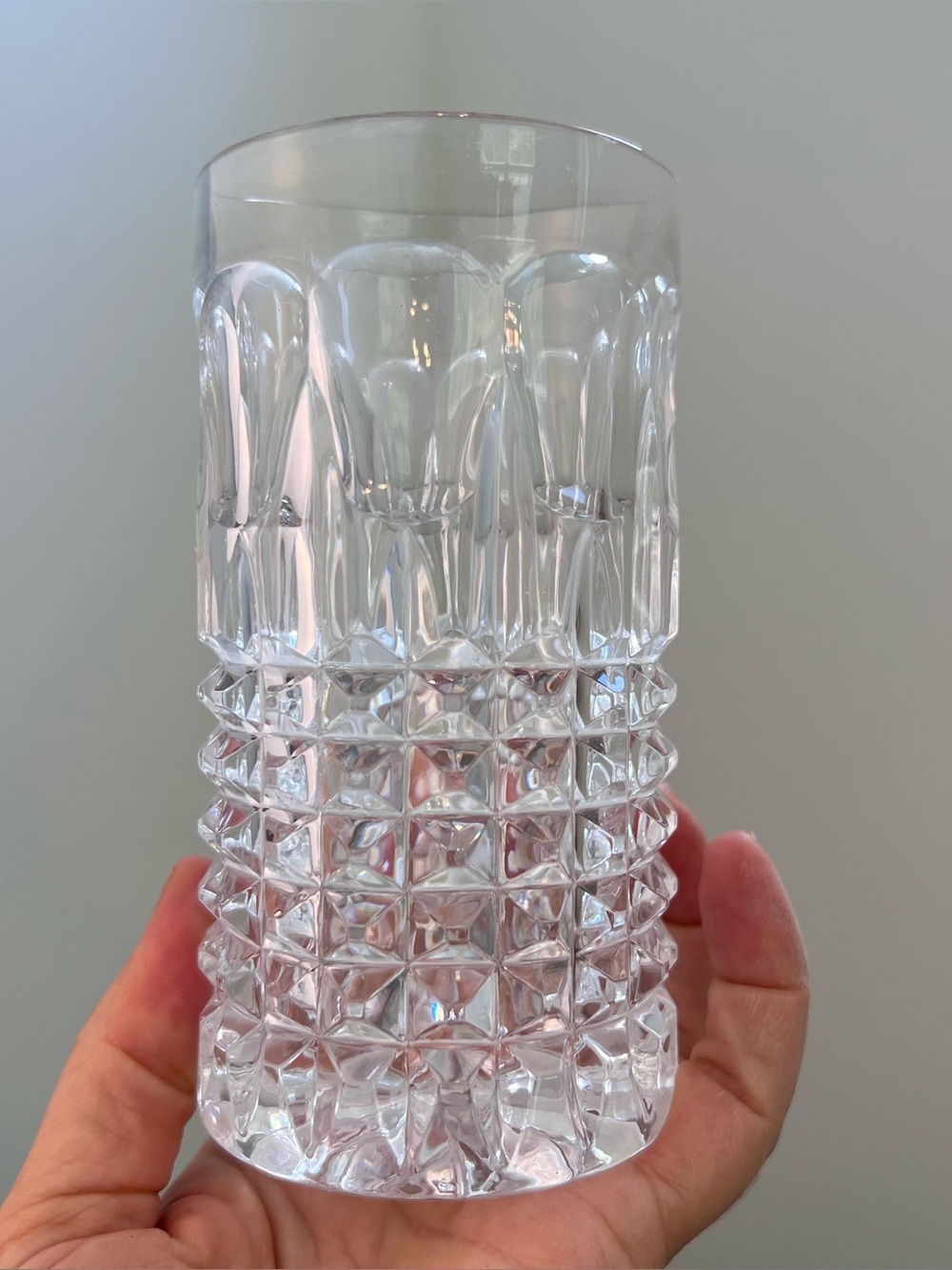 Lot Of 4 Gorham Full Lead Crystal Fairfax Barware Highball Tumbler Glasses
